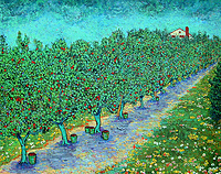 "THE ORCHARD PATH" with the artist